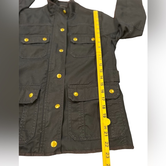 J. Crew Women’s Jacket Size XS Downtown Field Utility Navy Blue with Gold Snaps - Picture 9 of 13